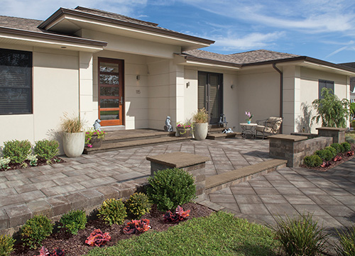 Concrete Pavers Lend Curb Appeal To Steps, Staircases and Stoops