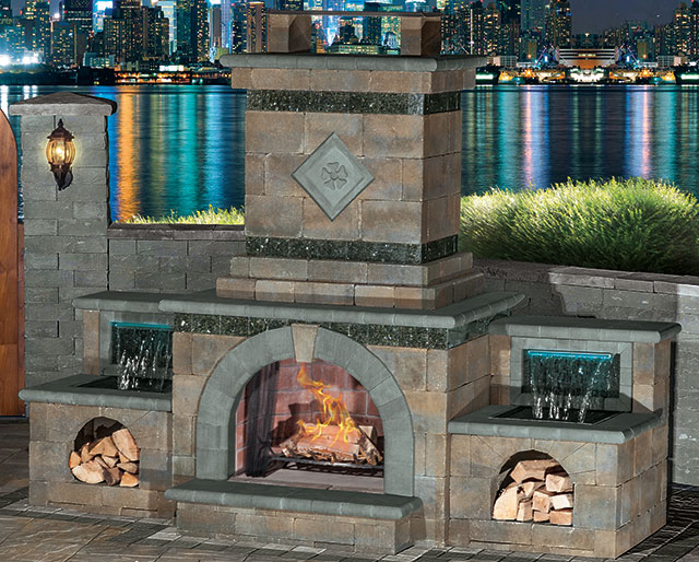 Cambridge Fully Assembled Outdoor Fireplace