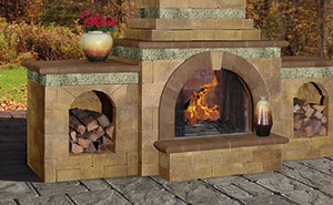 Cambridge Fully Assembled Outdoor Fireplace